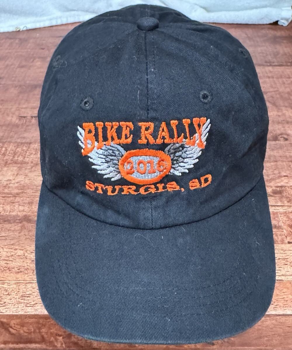 Sturgis Bike Rally 2016 embroidered blackhat cap adjustable strap Biker
